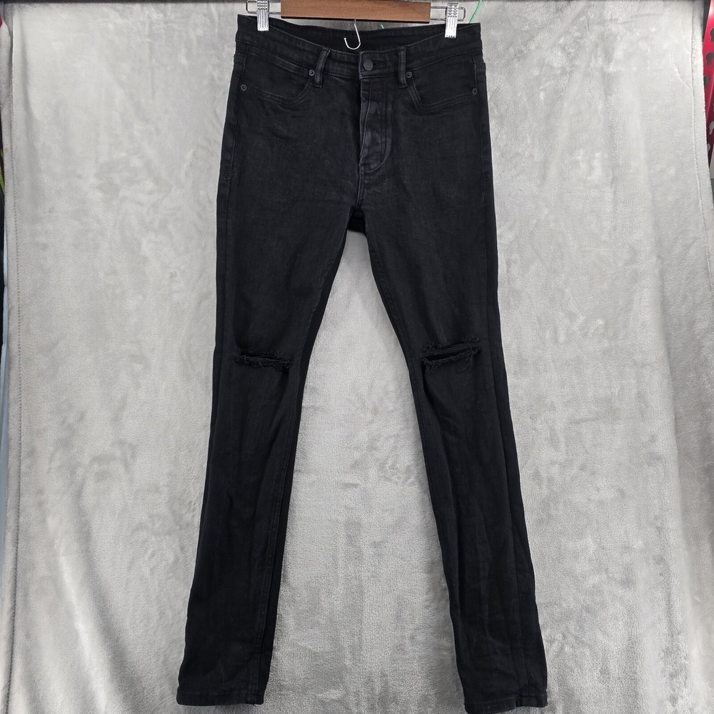 Ksubi 32x30 Van Winkle Ace Black Stonewash Slice Jeans